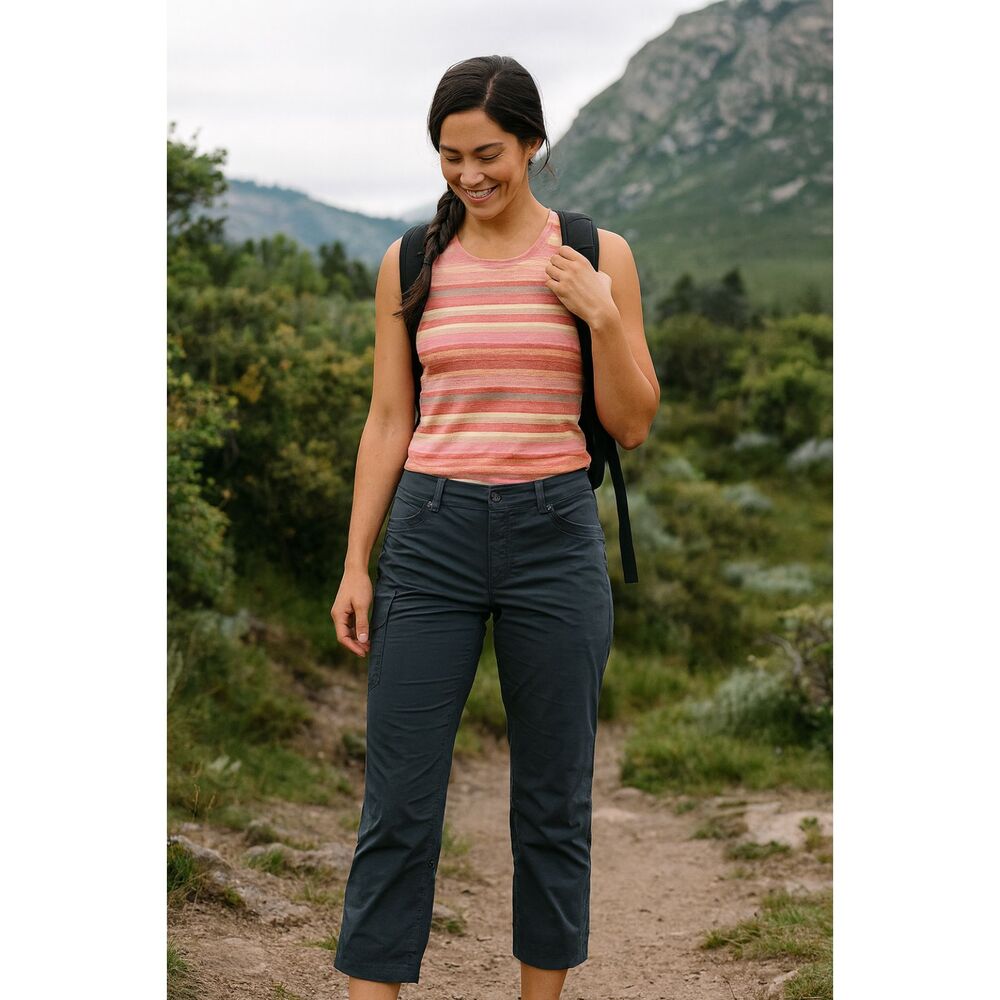 KUHL Gray Straight Leg Hiking Roll Up Pants Shorts Trousers   Women's Size 12